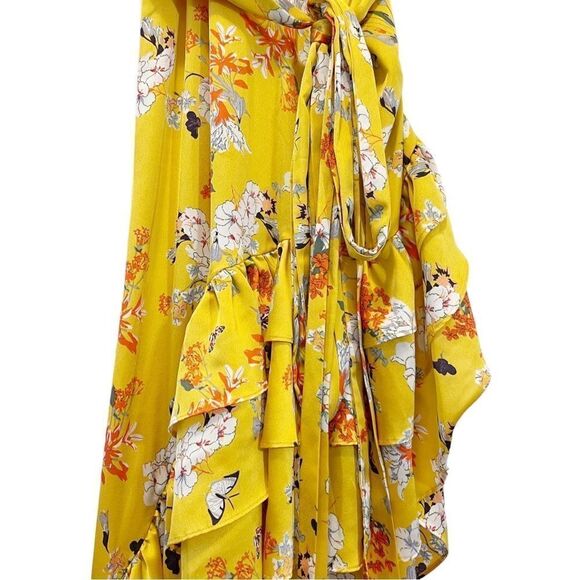 Bronx & Banco Narciss Yellow Floral Maxi Dress in Size S/US4 - Picture 5 of 13